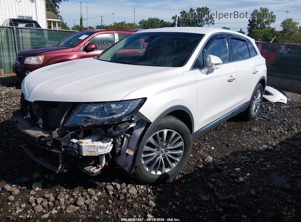 2LMPJ6KR0HBL24344 2017 LINCOLN MKX Белый Передняя левая четверть