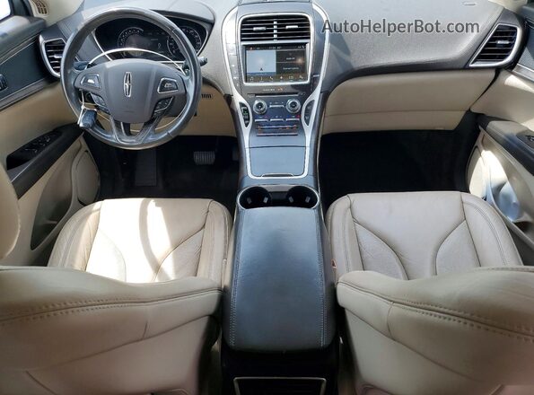 2LMPJ6KR6HBL18242 2017 LINCOLN MKX White Widok deski rozdzielczej
