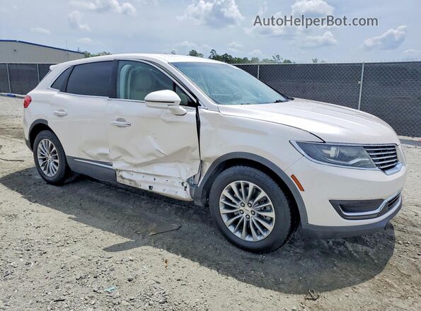 2LMPJ6KR6HBL18242 2017 LINCOLN MKX White Przód prawy