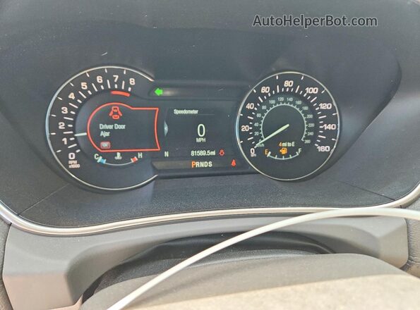 2LMPJ6KR7JBL34830 2018 LINCOLN MKX Blue Սարքավորումների վահանակի տեսք