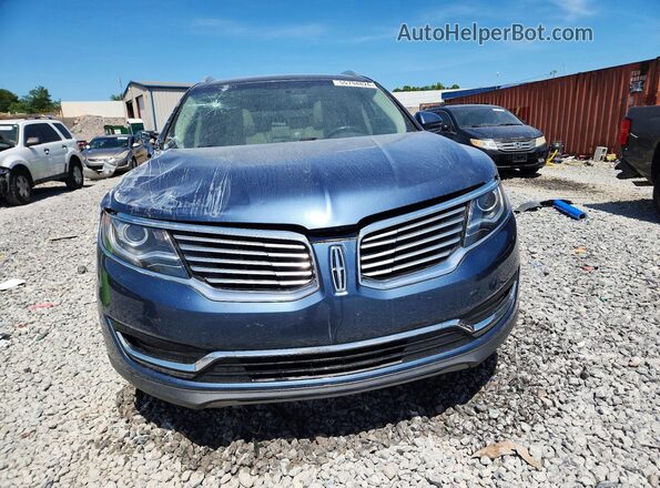 2LMPJ6KR7JBL34830 2018 LINCOLN MKX Blue Դիմացի տեսք