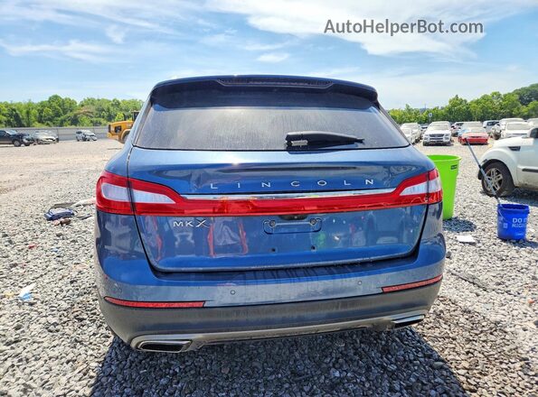 2LMPJ6KR7JBL34830 2018 LINCOLN MKX Blue Հետևի տեսք
