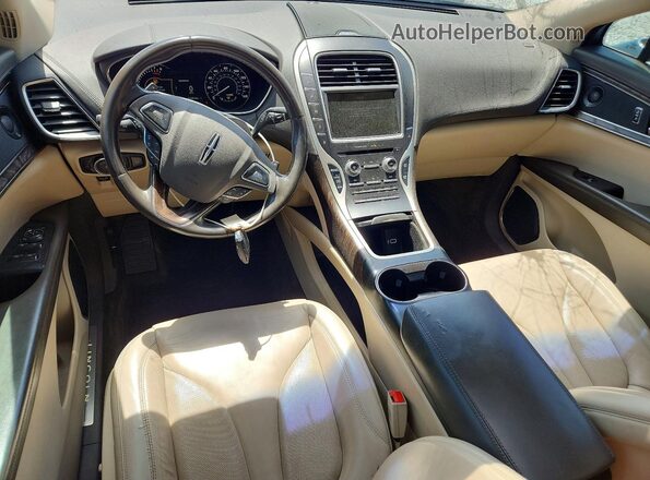 2LMPJ6KR7JBL34830 2018 LINCOLN MKX Blue Առջևի վահանակի տեսք