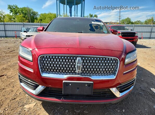 2LMPJ6L91KBL23239 2019 LINCOLN NAUTILUS Red Widok z przodu