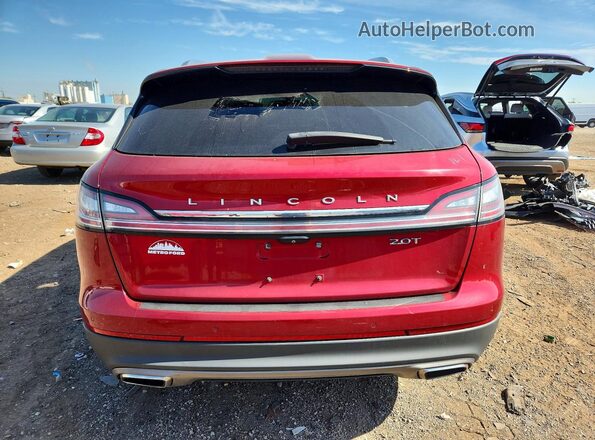 2LMPJ6L91KBL23239 2019 LINCOLN NAUTILUS Red Widok z tyłu