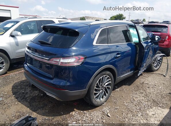 2LMPJ6L97KBL18871 2019 LINCOLN NAUTILUS Blue Задня права чверть