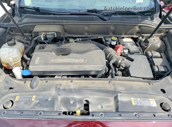 2LMPJ6L98KBL25232 2019 LINCOLN NAUTILUS Maroon Շարժիչի բաժամունքի տեսք