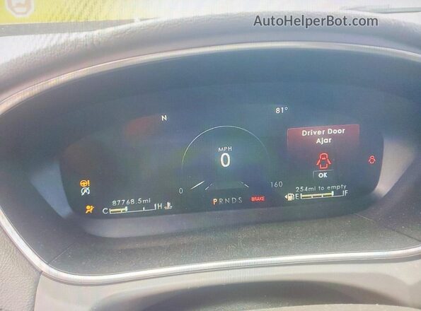 2LMPJ6L98KBL25232 2019 LINCOLN NAUTILUS Maroon Սարքավորումների վահանակի տեսք