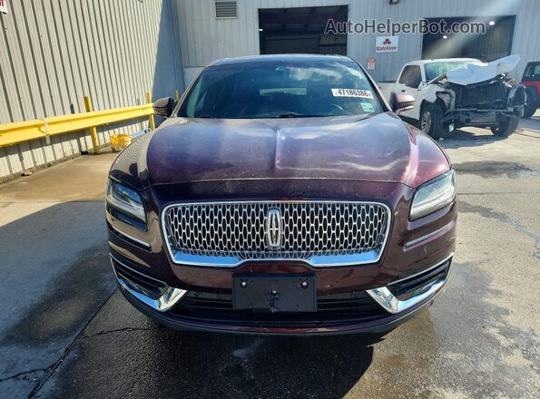 2LMPJ6LP0KBL14840 2019 LINCOLN NAUTILUS Burgundy Вид спереду