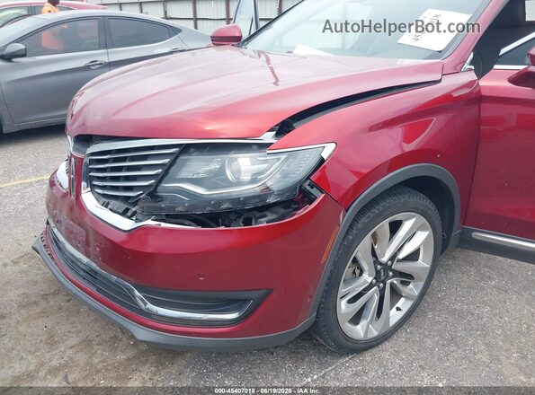 2LMPJ6LP5HBL34364 2017 LINCOLN MKX Red Вид спереду