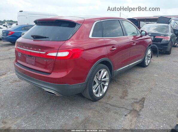 2LMPJ6LP5HBL34364 2017 LINCOLN MKX Red Задня права чверть