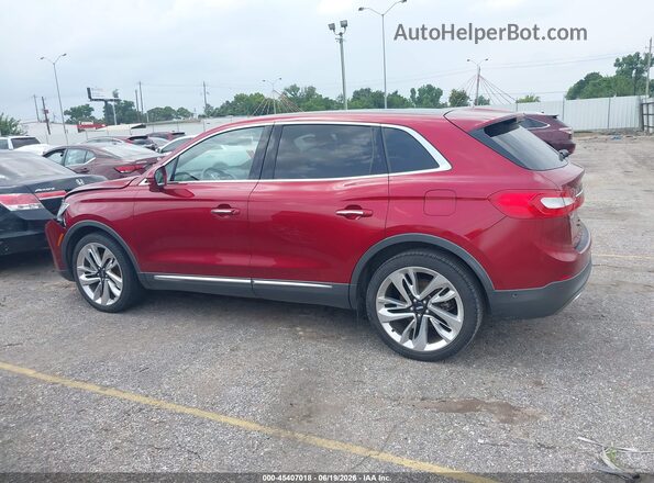 2LMPJ6LP5HBL34364 2017 LINCOLN MKX Red Вид задньої частини салону