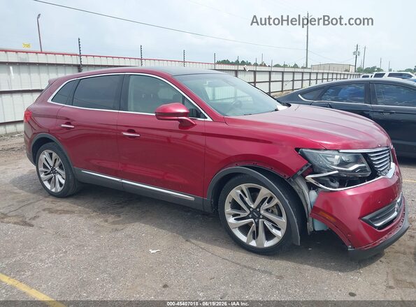 2LMPJ6LP5HBL34364 2017 LINCOLN MKX Red Вид щитка приладів