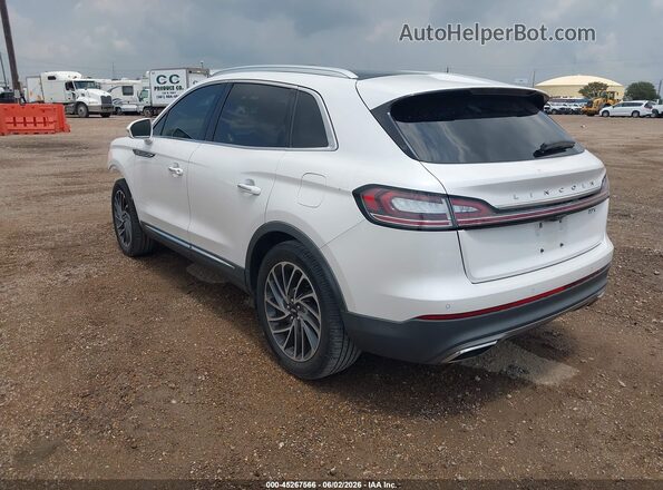 2LMPJ6LP8KBL15170 2019 LINCOLN NAUTILUS Белый Задняя левая четверть
