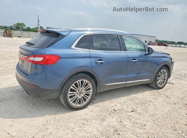 2LMPJ6LR0JBL48311 2018 LINCOLN MKX Blue Rear right