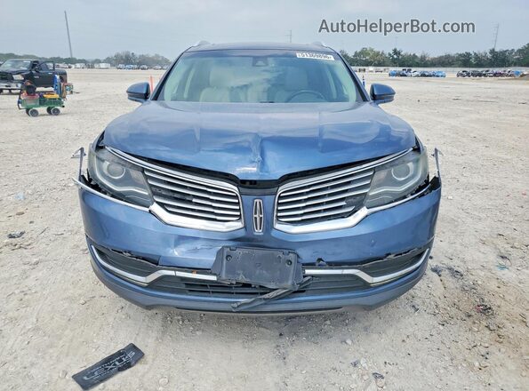 2LMPJ6LR0JBL48311 2018 LINCOLN MKX Blue Front view