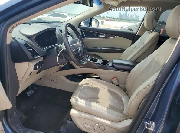2LMPJ6LR0JBL48311 2018 LINCOLN MKX Blue Front interior view