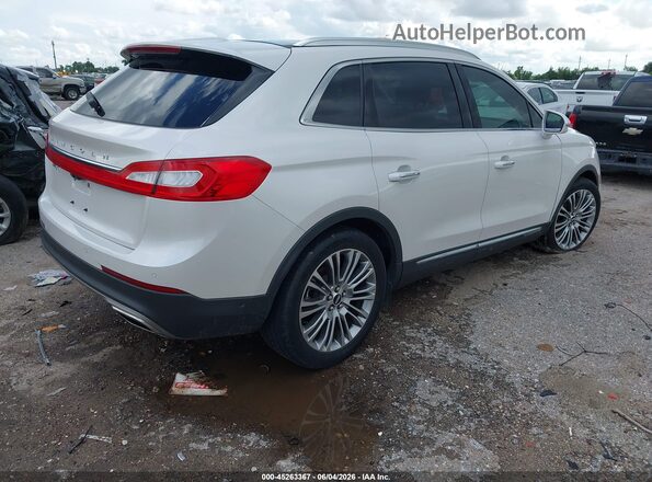 2LMPJ6LR1JBL48205 2018 LINCOLN MKX White უკანა მარჯვენა