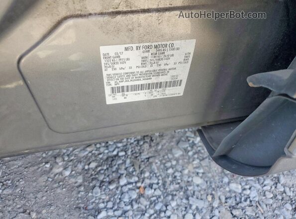 2LMPJ6LR2HBL30449 2017 LINCOLN MKX Gold Вид наклейки з VIN-кодом
