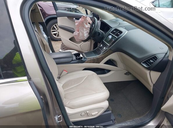 2LMPJ6LR2JBL44471 2018 LINCOLN MKX Beige Widok wnętrza z przodu