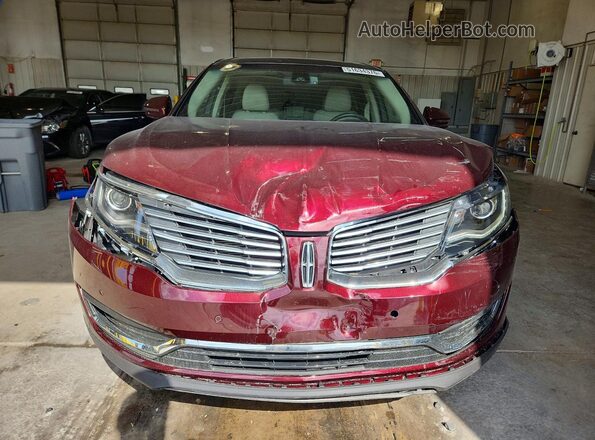 2LMPJ6LR3JBL40929 2018 LINCOLN MKX Maroon Вид спереду