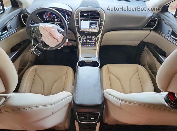 2LMPJ6LR3JBL40929 2018 LINCOLN MKX Maroon Вид панелі приладів