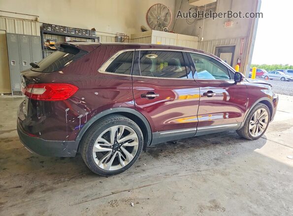 2LMPJ6LR3JBL40929 2018 LINCOLN MKX Maroon Задня права чверть