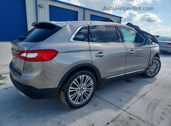 2LMPJ6LR3JBL41045 2018 LINCOLN MKX Brown უკანა მარჯვენა