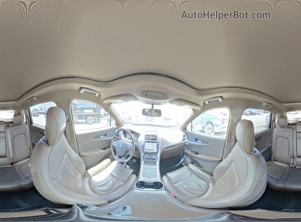 2LMPJ6LR9JBL30499 2018 LINCOLN MKX Brown Панорамний вид салону 360°