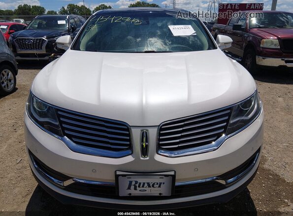 2LMPJ6LR9JBL38800 2018 LINCOLN MKX White Սարքավորումների վահանակի տեսք