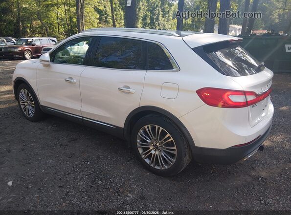 2LMPJ6LRXJBL44539 2018 LINCOLN MKX White უკანა მარცხენა