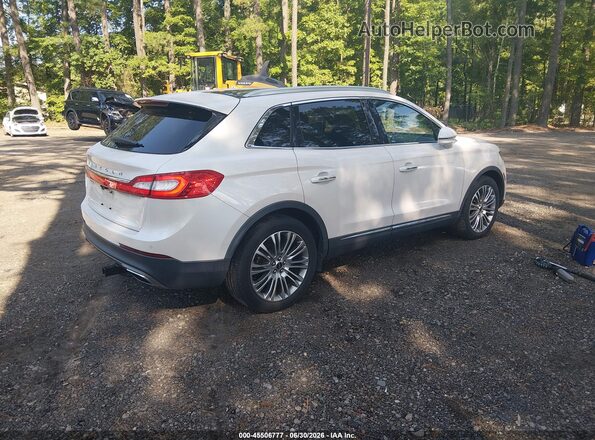 2LMPJ6LRXJBL44539 2018 LINCOLN MKX White უკანა მარჯვენა