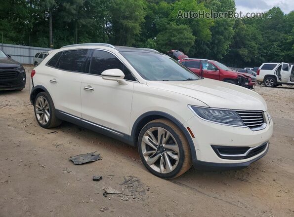 2LMPJ7JP0GBL44159 2016 LINCOLN MKX White Delantero derecho