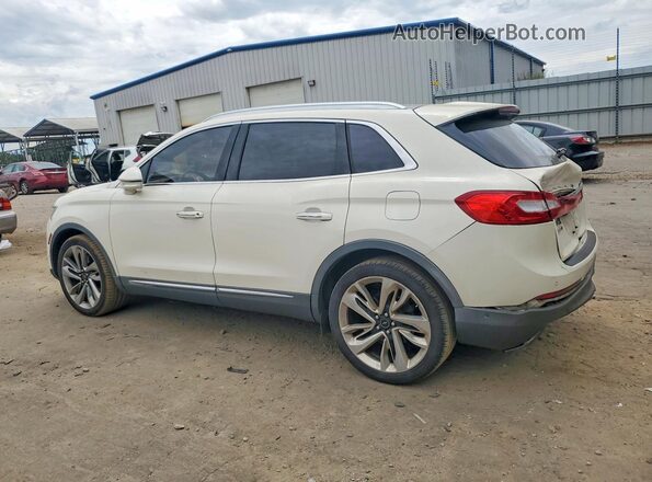 2LMPJ7JP0GBL44159 2016 LINCOLN MKX White Trasero izquierdo