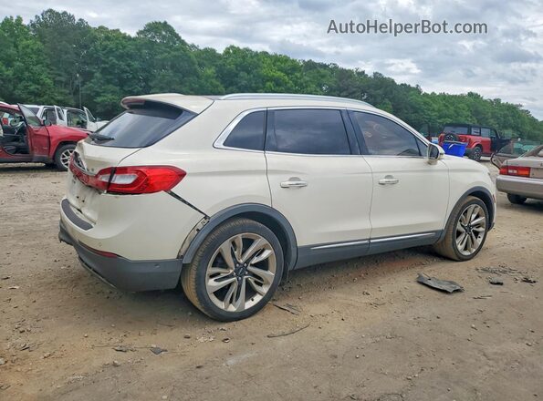 2LMPJ7JP0GBL44159 2016 LINCOLN MKX White Trasero derecho