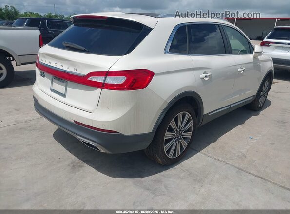 2LMPJ7JR8GBL78884 2016 LINCOLN MKX White Trasero derecho