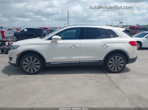 2LMPJ7JR8GBL78884 2016 LINCOLN MKX White Vista interior de 360 grados