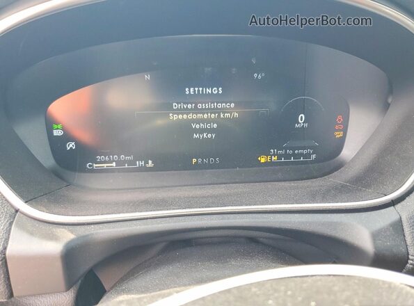 2LMPJ8K92LBL15987 2020 LINCOLN NAUTILUS Black ხელსაწყოთა პანელის ხედი