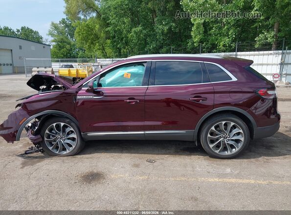 2LMPJ8K95PBL14984 2023 LINCOLN NAUTILUS Burgundy Սալոնի 360 աստիճան տեսք