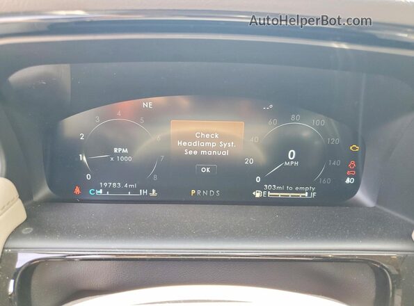 2LMPJ8K97NBL08200 2022 LINCOLN NAUTILUS Brown Instrument cluster view