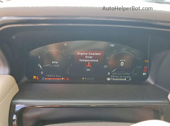 2LMPJ8KP0PBL13921 2023 LINCOLN NAUTILUS Gray Вид щитка приладів