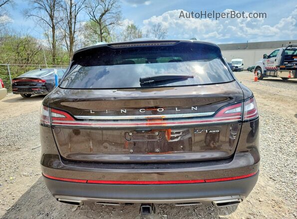 2LMPJ8KP8LBL15491 2020 LINCOLN NAUTILUS Brown Հետևի տեսք