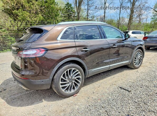 2LMPJ8KP8LBL15491 2020 LINCOLN NAUTILUS Brown Հետևի աջ