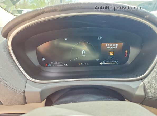 2LMPJ8KP8LBL15491 2020 LINCOLN NAUTILUS Brown Սարքավորումների վահանակի տեսք