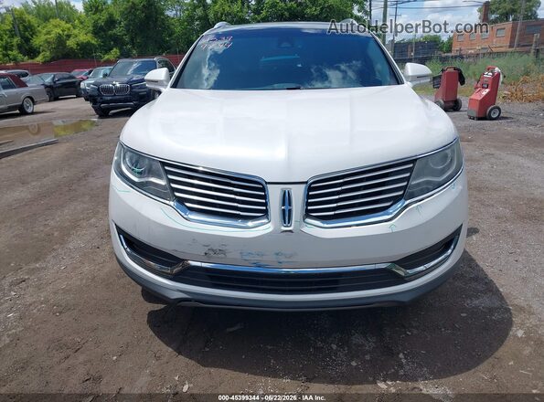 2LMPJ8KR4JBL49717 2018 LINCOLN MKX White ხელსაწყოთა პანელის ხედი