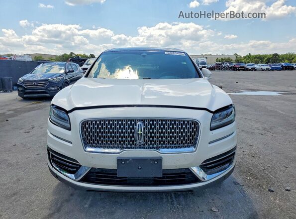 2LMPJ8L92KBL61381 2019 LINCOLN NAUTILUS White Դիմացի տեսք