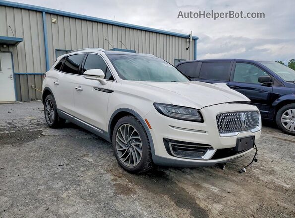 2LMPJ8L96KBL45605 2019 LINCOLN NAUTILUS White Передня права чверть