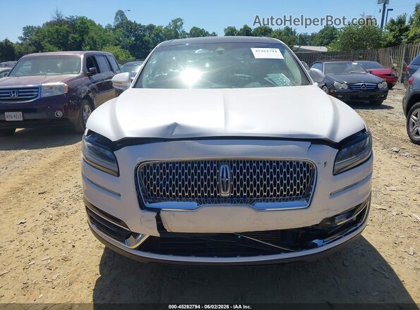 2LMPJ8L99KBL58123 2019 LINCOLN NAUTILUS White Սարքավորումների վահանակի տեսք