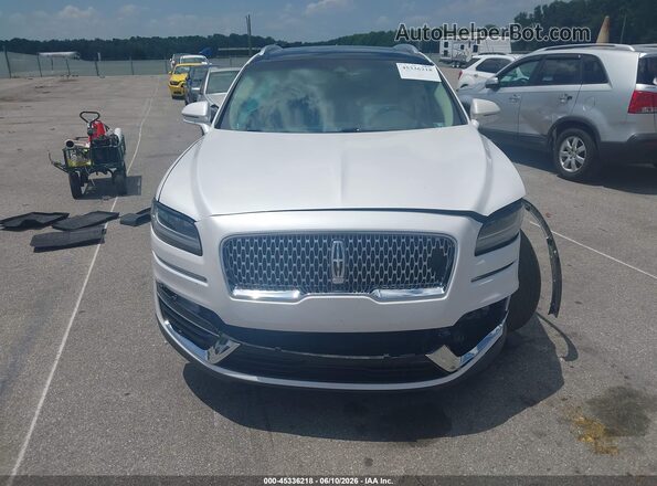 2LMPJ8L9XKBL58633 2019 LINCOLN NAUTILUS White Vista del cuadro de instrumentos
