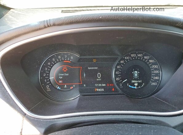 2LMPJ8LP1HBL35829 2017 LINCOLN MKX White Instrument cluster view